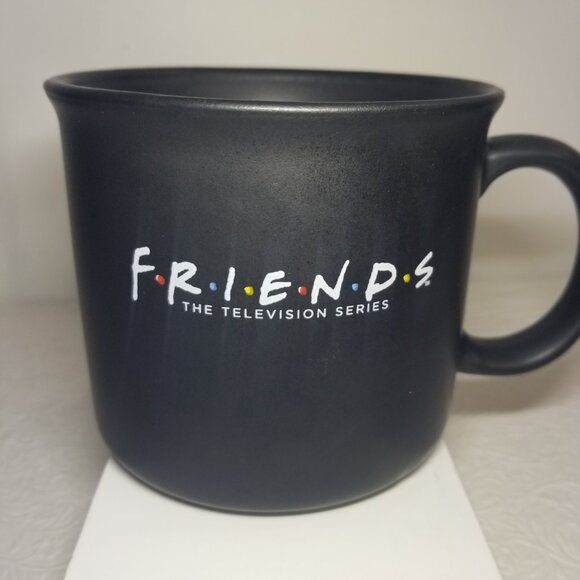 Friends TV Sitcom Black Matte Stoneware 16oz Coffee Mug Cup - Picture 3 of 11